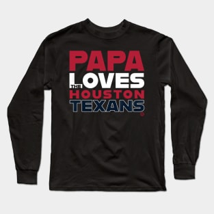 Papa Loves The Houston Texans - Abeno Comics #57 Long Sleeve T-Shirt